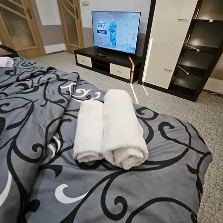 Wolf Luxusne Priestranne S Vyhladom Na Hory S Bezplatnym Parkovanim Velkou Smart Tv Rychlym Optickym Internetom Priamo V Pb Ticha Lokalita Vsetko Na Blizku Vhodne Pre Rodinu Skupinu Pracovne Cesty Aj Turistiku Plne Vybavena Kuchyn Apartament