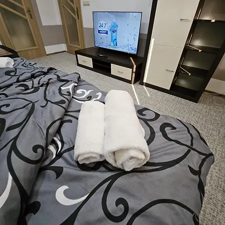 Wolf Luxusne Priestranne S Vyhladom Na Hory S Bezplatnym Parkovanim Velkou Smart Tv Rychlym Optickym Internetom Priamo V Pb Ticha Lokalita Vsetko Na Blizku Vhodne Pre Rodinu Skupinu Pracovne Cesty Aj Turistiku Plne Vybavena Kuchyn Поважска-Бистрица