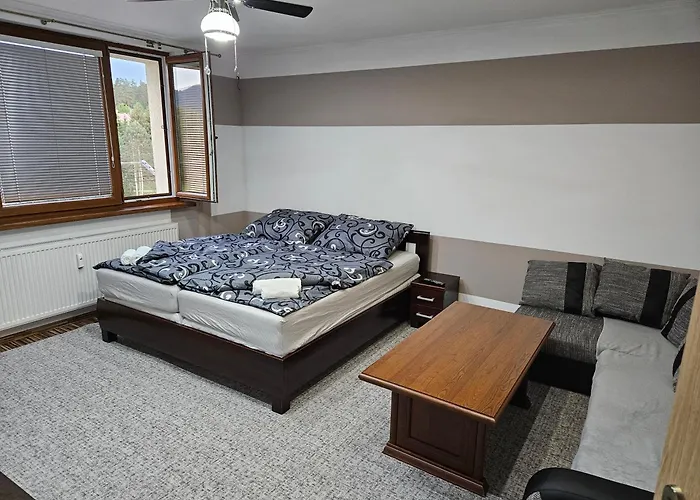 Lägenhet Wolf Luxusne Priestranne S Vyhladom Na Hory S Bezplatnym Parkovanim Velkou Smart Tv Rychlym Optickym Internetom Priamo V Pb Ticha Lokalita Vsetko Na Blizku Vhodne Pre Rodinu Skupinu Pracovne Cesty Aj Turistiku Plne Vybavena Kuchyn