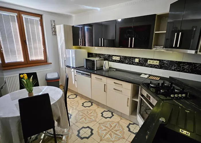 Wolf Luxusne Priestranne S Vyhladom Na Hory S Bezplatnym Parkovanim Velkou Smart Tv Rychlym Optickym Internetom Priamo V Pb Ticha Lokalita Vsetko Na Blizku Vhodne Pre Rodinu Skupinu Pracovne Cesty Aj Turistiku Plne Vybavena Kuchyn